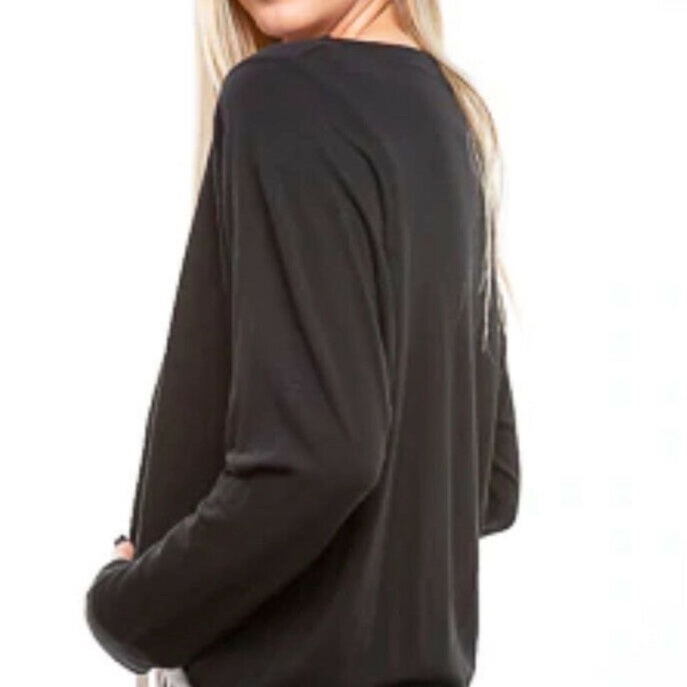 Lazy‎ Sundays Gray Long Sleeve Cowl Neck Tunic Top Size L